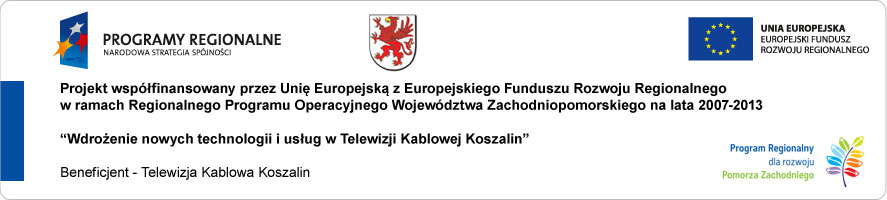 projekt współfinansowany przez unię europejską z europejskiego funduszu rozwoju regionalnego w ramach regionalnego programu operacyjnego województwa zachodniopomorskiego na lata 2007 2013